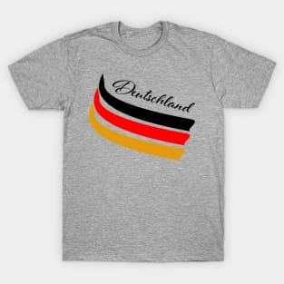 Deutschland und Flagge - German flag T-Shirt